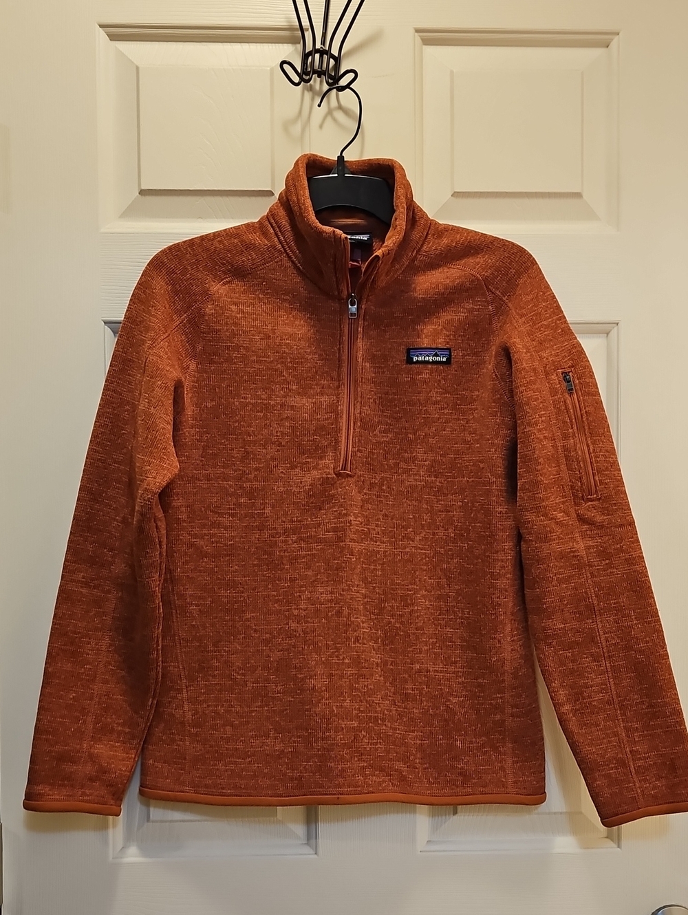 Patagonia Women’s Size S Better Sweater Half-Zip in Rust Orange
